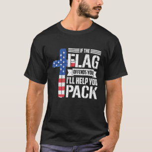 T-shirt Si Le Drapeau Vous Offense, Vous Aiderez À Pack 2