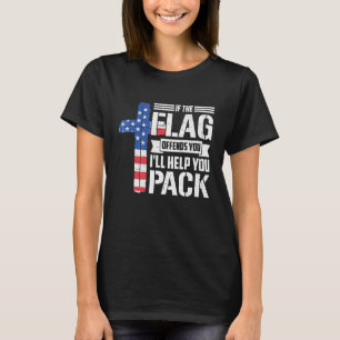 T-shirt Si Le Drapeau Vous Offense, Vous Aiderez À Pack 2