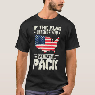 T-shirt Si Le Drapeau Vous Offense, Vous Aiderez À Pack 3