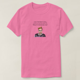 T-shirt Si le juge Ruth Bader Ginsburg a réussi, le rose