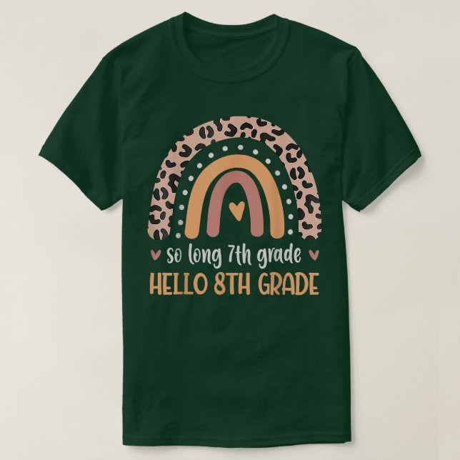 T-shirt SI LONG 7e année Bonjour 8e année Retour à l'école (Design devant)