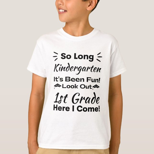 T-shirt Si long jardin d'enfants C'est amusant (Devant)