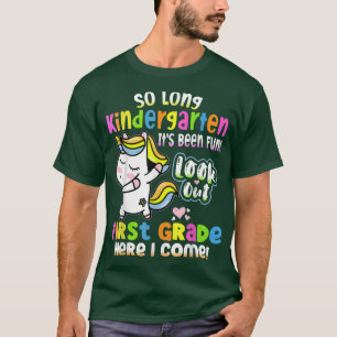 T-shirt Si long jardin d'enfants ici je viens 1 classe Enf
