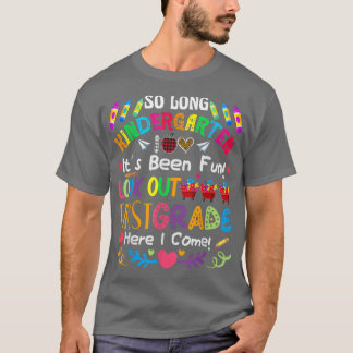T-shirt Si long jardin d'enfants ici je viens 1 grade Rain