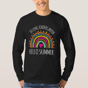 T-SHIRT SI LONG KINDERGARTEN HELLO ÉTUDIANT ÉTÉ