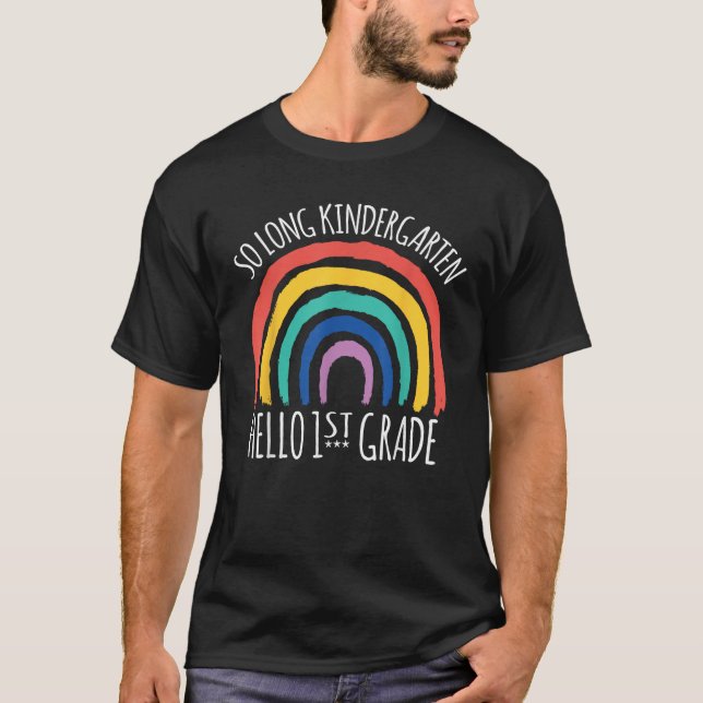 T-SHIRT SI LONG KINDERGARTEN HELLO ÉTUDIANT ÉTÉ (Devant)