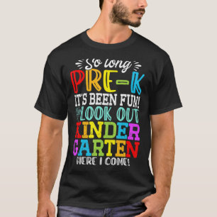 T-shirt Si Long Pré K Mignonne Regardez Dehors maternelle