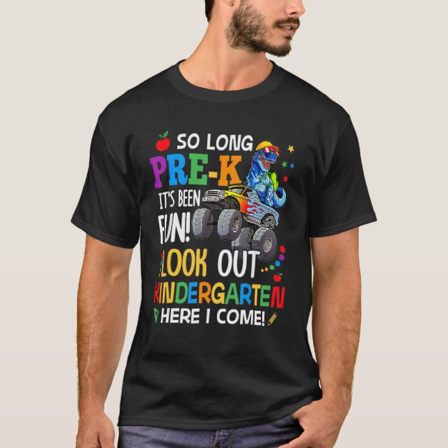 T-shirt Si Long Pré K Regardez À L'Étui Jour Dernier De Sc (Devant)