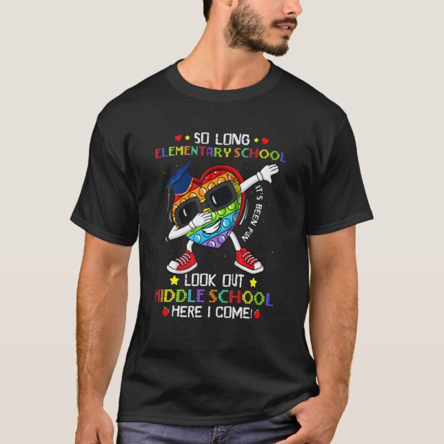 T-shirt Si Longue École Primaire Regardez Middle School H (Devant)
