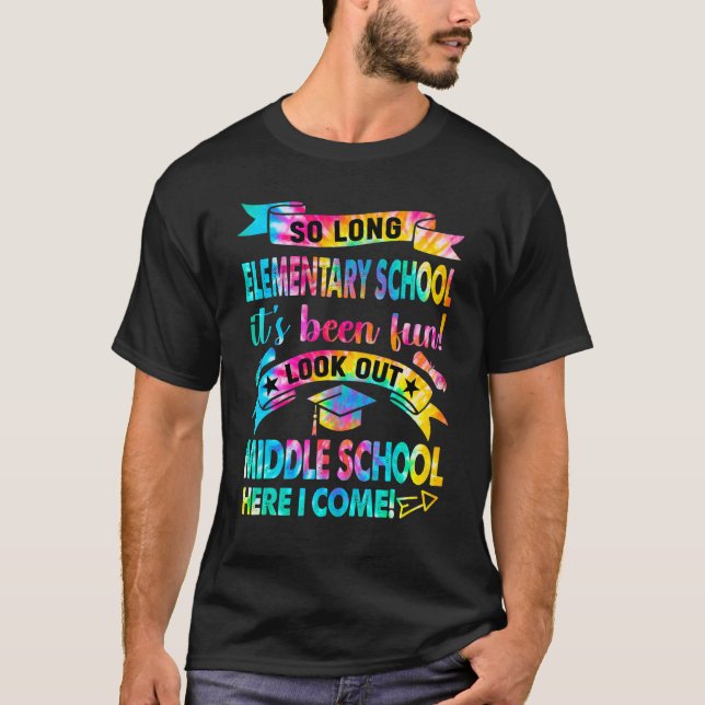 T-shirt Si Longue École Primaire Regardez Middle School H (Devant)