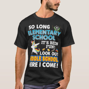 T-shirt Si Longue École Primaire Regardez Middle School H