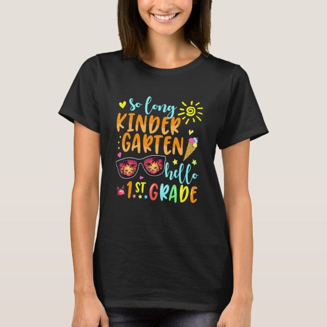 T-shirt SI LONGUE KINDERGARTEN HELLO 1ère GRADE Professeur (Devant)