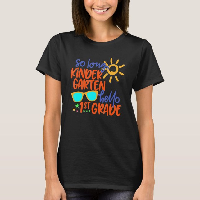 T-shirt SI LONGUE KINDERGARTEN HELLO 1ère GRADE Professeur (Devant)
