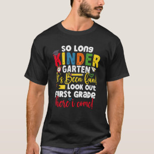 T-shirt Si Longue Maternelle Ici Je Viens 1 Année D'Études
