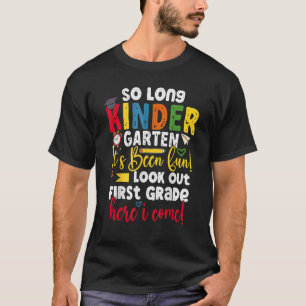 T-shirt Si Longue Maternelle Ici Je Viens 1 Année D'Études