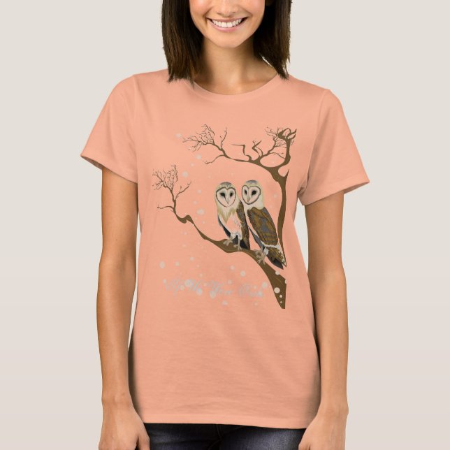 T-shirt Si Nous Étions Des Chouettes (Devant)