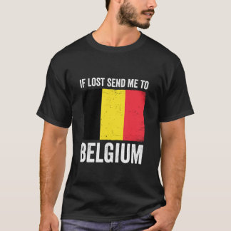 T-shirt Si perdu envoyez-moi en Belgique