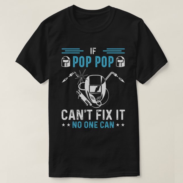 T-shirt Si POP POP POP ne peut pas le réparer Personne ne  (Design devant)
