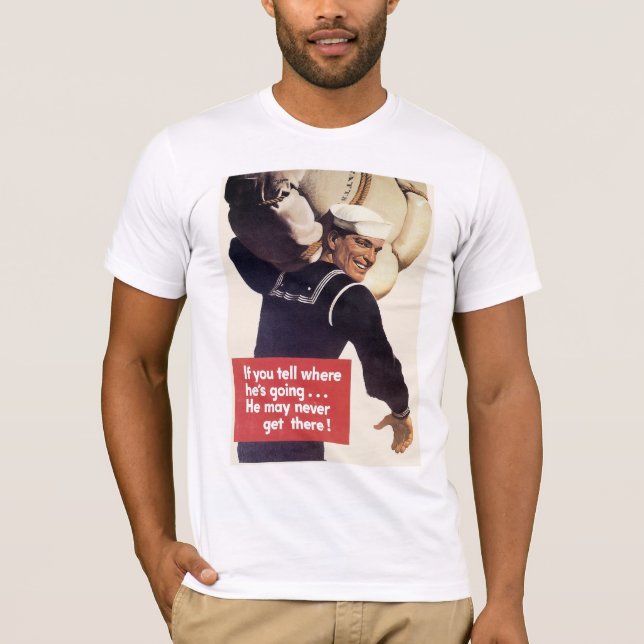 T-shirt Si vous dites où il va (Devant)