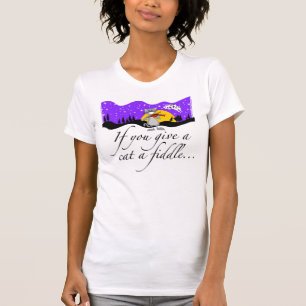 T-shirt Si vous donnez à un chat un violon…