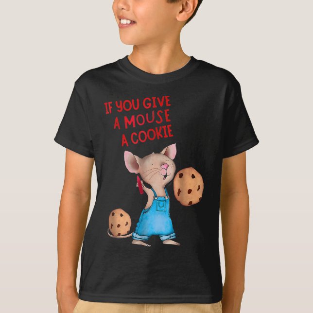 T-shirt Si Vous Donnez Une Souris Un Costume De Cookie Enf (Devant)