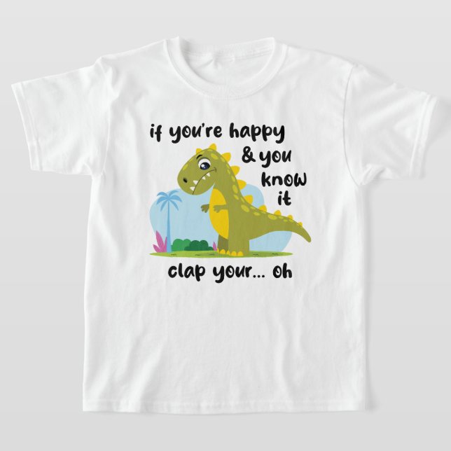 T-shirt Si vous êtes heureux et que vous le connaissez T-s (Poser)