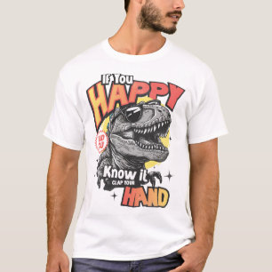 T-shirt Si vous êtes heureux et que vous le savez, applaud