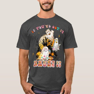 T-shirt Si vous l'avez fait hanter il Floral fantôme Hippe