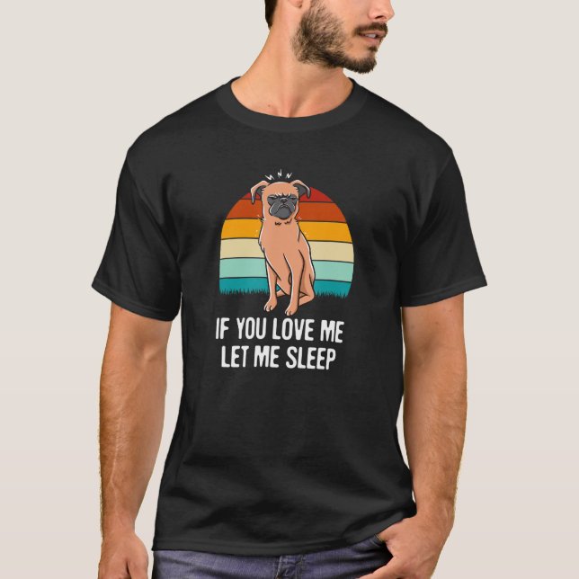 T-shirt Si Vous M'Aimez Laissez-Moi Dormir Drôle Couples H (Devant)