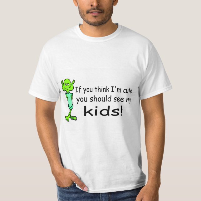 T-shirt Si vous pensez Im mignon vous devriez voir mes (Devant)