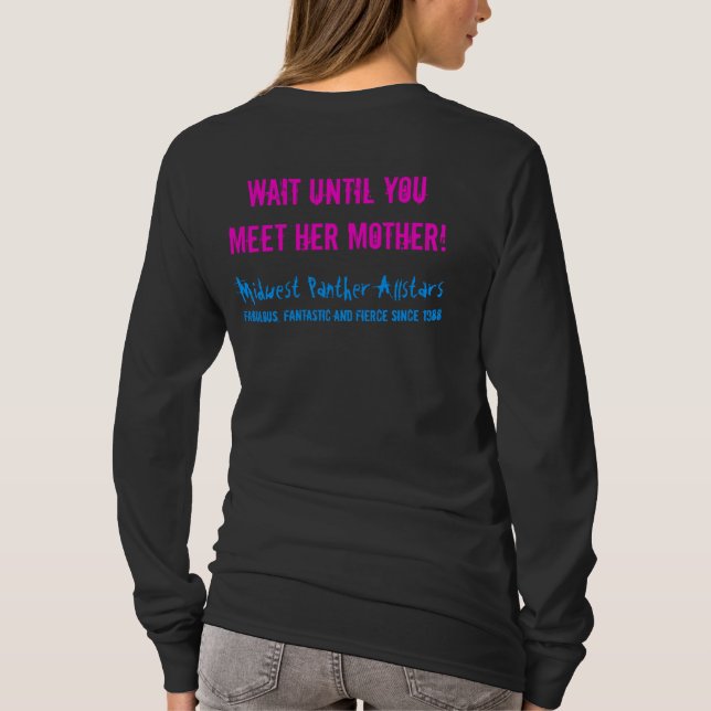 T-shirt Si vous pensez ma fille est féroce… (Dos)