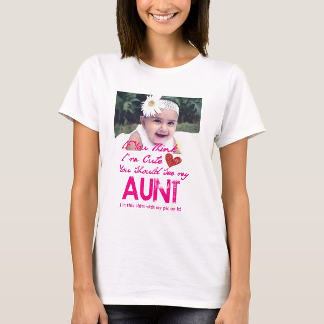 T-shirt si vous pensez que je suis mignon, vous devriez vo (Devant)