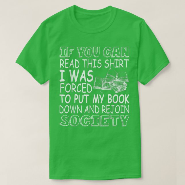 T-shirt Si Vous Pouvez Lire Ce Livre Amateurs Novel Lectur (Design devant)
