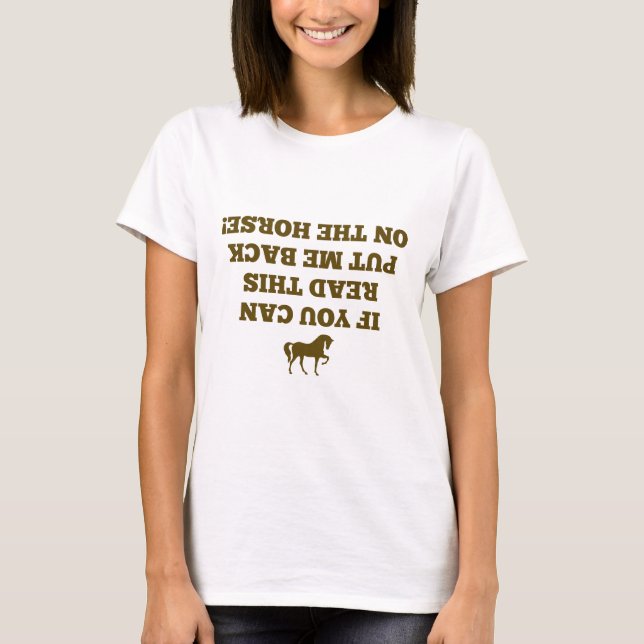 T-shirt Si Vous Pouvez Lire Cela (Devant)