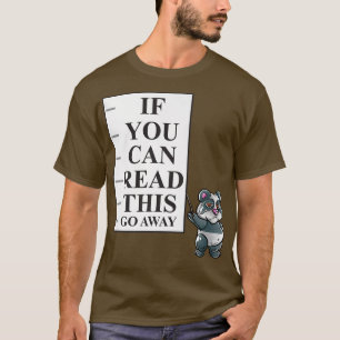 T-shirt Si Vous Pouvez Lire Cela Aller En Avant Panda Nerd