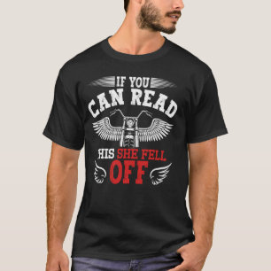 T-shirt Si Vous Pouvez Lire Cela, Elle Est Tombée De Moto 