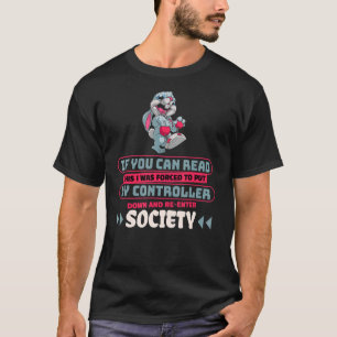 T-shirt Si Vous Pouvez Lire Cela Re-Entrez Société Vidéo J
