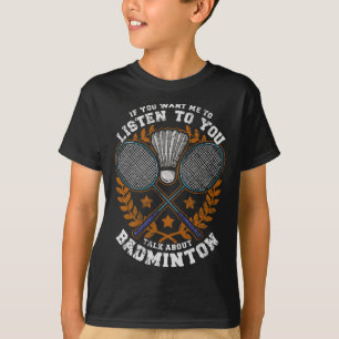 T-shirt Si Vous Voulez Que Je Vous Écoute, Parlez À Dminto