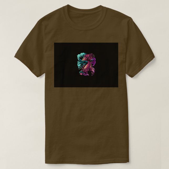 T-shirt Siamais combattant le poisson (Design devant)