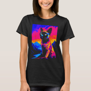T-shirt Siamese Cat Pop Art