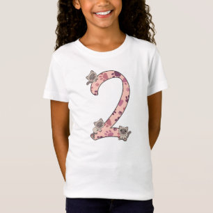 T-Shirt Siamese Chat Deuxième Anniversaire Pour Enfants Ch