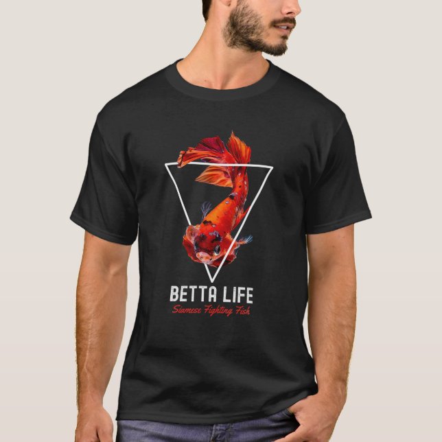 T-shirt Siamese Combattre Poisson Betta Life Poisson Aquar (Devant)
