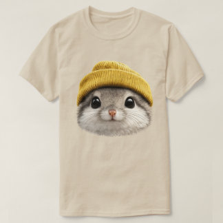 T-shirt Siberian Flying Squirrel Wearing Beanie  Retro 90s