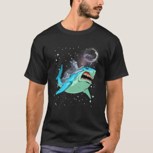 T-shirt Siberian Husky Requin Chien Jawsome Galaxie de l
