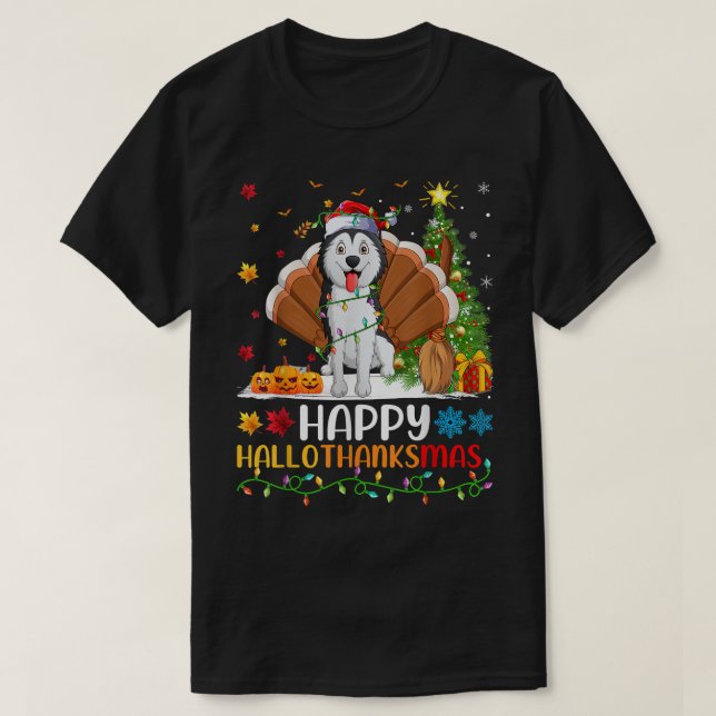 T-shirt Sibérie Husky Amoureux des chiens drôle Sibérie Hu (Design devant)