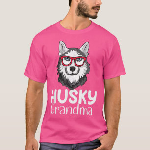 T-shirt Sibérie Husky Grandma Pawma Chien Grandparents Gra