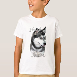 T-shirt Sibérie Husky (noir) Maman 2