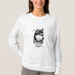T-shirt Sibérie Husky (noir) Maman 2