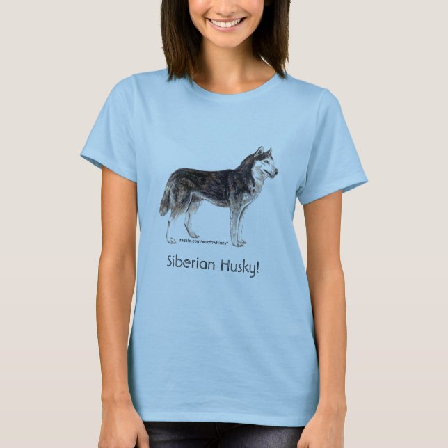 T-shirt Sibérien Husky ! (Devant)