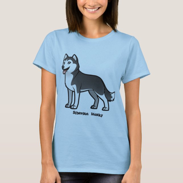 T-shirt Sibérien Husky (Devant)